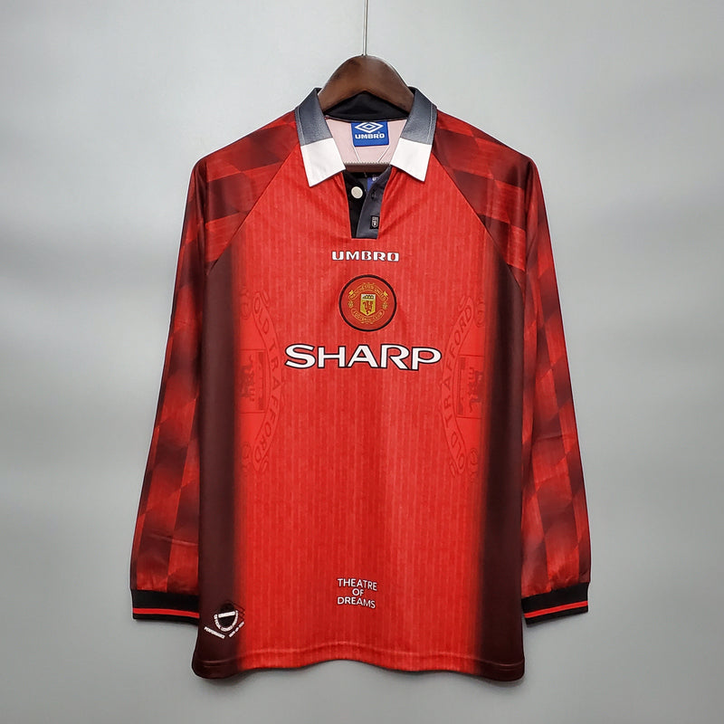 MANCHESTER UNITED I 1996 MAN (RETRO) LONG SLEEVE - Wizard Jerseys