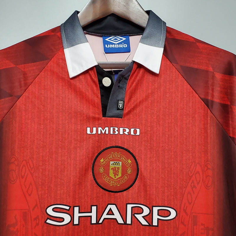 MANCHESTER UNITED I 1996 MAN (RETRO) LONG SLEEVE - Wizard Jerseys