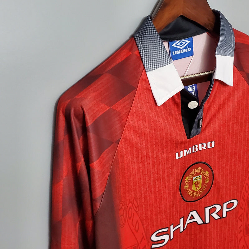 MANCHESTER UNITED I 1996 MAN (RETRO) LONG SLEEVE - Wizard Jerseys