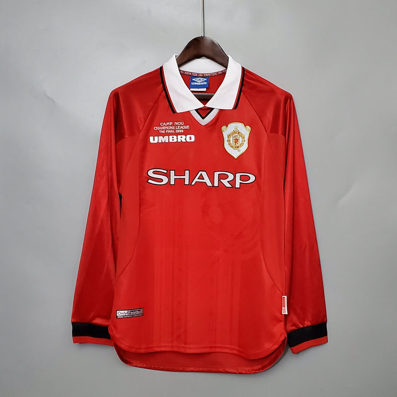 MANCHESTER UNITED I 99/00 MAN (RETRO) LONG SLEEVE - Wizard Jerseys