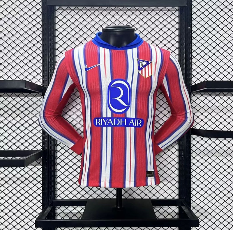 ATLÉTICO DE MADRID I 24/25 MAN (PLAYER VERSION) LONG SLEEVE - Wizard Jerseys