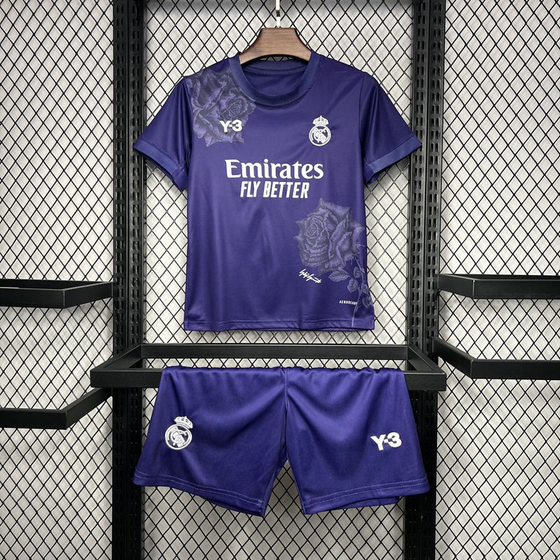 REAL MADRID Y-3 DARK BLUE 24/25 CHILDREN'S SET - Wizard Jerseys